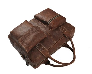 YD-0B331-maletín de cuero estilo vintage para hombre, Maletín de negocios de estilo clásico - Product Image 3