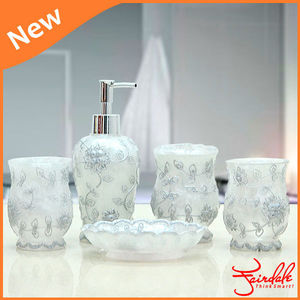 de color blanco del hotel 5 suministros de piezas de baño conjunto de accesorios - Product Image 1