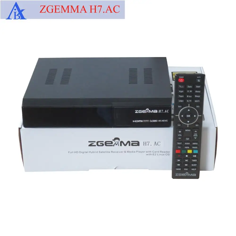 Logiciel officiel pour boîtier TV 4K UHD, décodeur Multistream ZGEMMA H7.AC, avec 2x DVB-S2X + ATSC, tuner pour les canaux américains/américains