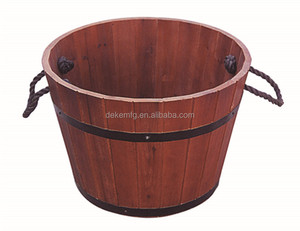 Botte di <span class=keywords><strong>legno</strong></span> Set di 3 Antico <span class=keywords><strong>Vasi</strong></span> di <span class=keywords><strong>Legno</strong></span> <span class=keywords><strong>per</strong></span> il Giardino Balcone Fiore Piantare Indoor Outdoor Fioriera In <span class=keywords><strong>Legno</strong></span> Secchio Secchio di <span class=keywords><strong>Legno</strong></span> - Product Image 2