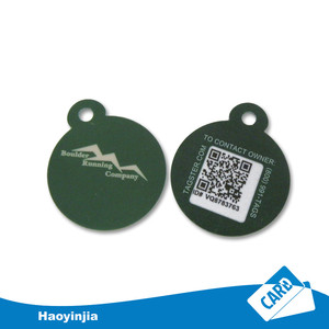 Tùy chỉnh in PVC treo <span class=keywords><strong>tag</strong></span> thẻ từ với in Offset Vòng tròn nhựa Key <span class=keywords><strong>tag</strong></span> với mã QR hoặc mã vạch - Product Image 4