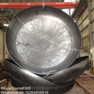 Lạnh Ép Hình Thành Carbon Thép Bán Cầu Đầu/Hình Cầu Dished Head /Dished End Caps Đối Với Nồi Hơi Áp Lực Tàu - Product Image 4