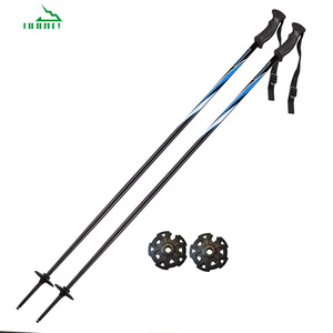 Manche en caoutchouc de descente, pôle de <span class=keywords><strong>ski</strong></span>, pilier en Aluminium noir, longueur personnalisée, matériau l - Product Image 1
