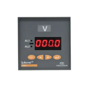 Voltmètre panneau de tension cc monophasé, voltmètre avec rs 485 modbus, sortie analogique 4-20ma, PZ72-DV