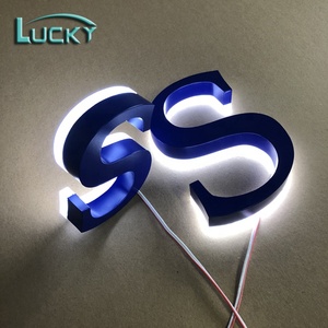Bellissimo Logo Retroilluminato a LED Personalizzato Lettere 3D Logo Aziendale <span class=keywords><strong>Alfabeto</strong></span> LED - Product Image 1
