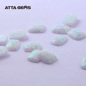 Creado opal cut 7x9mm 17B rojizo blanco TIPOS <span class=keywords><strong>DE</strong></span> suelta piedras <span class=keywords><strong>de</strong></span> ópalo color piedra - Product Image 6