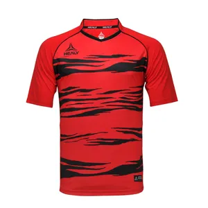 Customized brand Men's Sublimated Soccer Jersey 100 Polyester Sublimation tshirt