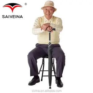 Guarda-chuva de velho povo presentes para idosos crutch guarda-chuva fabricantes na china