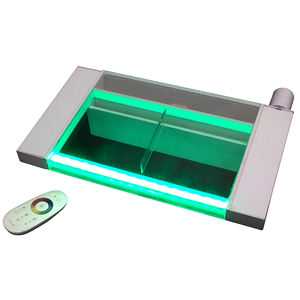 <span class=keywords><strong>Cascada</strong></span> de <span class=keywords><strong>Agua</strong></span> Artificial Personalizada para Piscina de Jardín, Lámina de <span class=keywords><strong>Agua</strong></span> Acrílica con Luces LED, Fuente de <span class=keywords><strong>Agua</strong></span> con Desagüe - Product Image 2