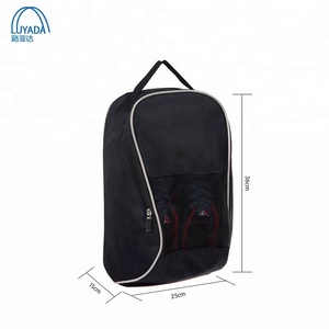 Sac à chaussures Hotselling sac à bottes en polyester 1680D sac à chaussures noir pour hommes - Product Image 3