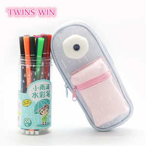 ¡Superventas en América! Estuche de lápices de lona impermeable para niños, diseño de labios de dibujos animados, estuche promocional - Product Image 3
