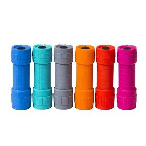 Hot sales colorful cheap mini torch light plastic 9 led flashlight edc flashlight for promotion