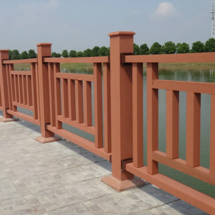 Haute qualité wpc composite balustrade de jardin/balustrade de balcon en bois à vendre