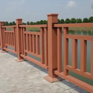 Haute qualité wpc <span class=keywords><strong>composite</strong></span> <span class=keywords><strong>balustrade</strong></span> de jardin/<span class=keywords><strong>balustrade</strong></span> de <span class=keywords><strong>balcon</strong></span> en bois à vendre - Product Image 2