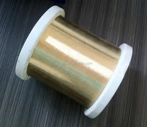 0.09mm messing gecoat ijzeren draad( goud kleur)