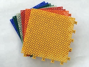 Futsal ศา<span class=keywords><strong>ล</strong></span>มาตรฐานขนาด<span class=keywords><strong>ยาง</strong></span> Interlocking Pp กระเบื้อง - Product Image 6