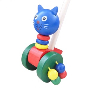 รถเข็นเด็กไม้รูปกบของเล่นเข็นเล่น - Product Image 3
