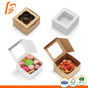 Boîtes à cupcakes personnalisées en papier kraft <span class=keywords><strong>mini</strong></span> avec insert en papier - Product Image 2