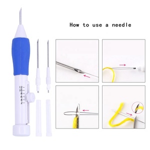 SKC-Bolígrafo de bordado de plástico, aguja de punzón rusa, 3 accesorios de costura <span class=keywords><strong>intercambiables</strong></span> - Product Image 4