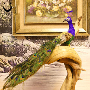 Mini plumes de paon artificielles vives, décoration élégante de jardin pour la <span class=keywords><strong>maison</strong></span>, mariage, noël - Product Image 3