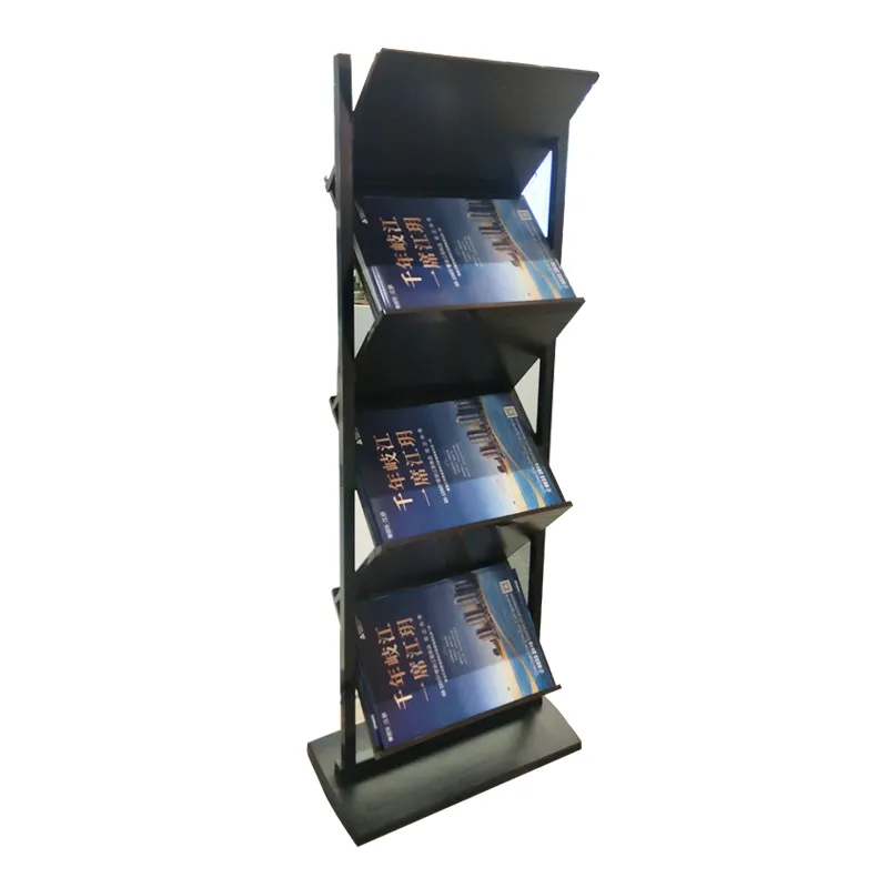 A4 Tragbare Dual Seitige Broschüre Ausstellung Broschüre Magazin Display Stand