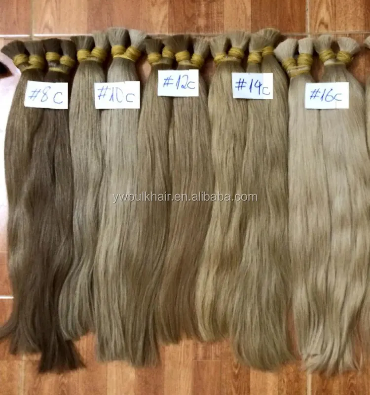 100% cabelo humano brasileiro em massa que comprar a granel da china