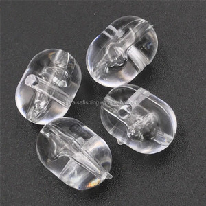 Perles pivotantes transparentes de type T, 4.7x6mm/5x8mm, pierres de plate-forme flottantes, accessoire de pêche à la carpe - Product Image 1