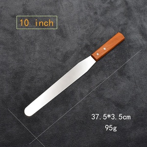 <span class=keywords><strong>Set</strong></span> <span class=keywords><strong>di</strong></span> Spatole in Acciaio Inox da 5,5, 8 e 10 Pollici con Manico in Legno, Strumenti Ecologici per Decorazione Torte, <span class=keywords><strong>Pasticceria</strong></span> e Glassatura - Product Image 2
