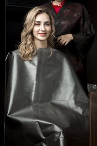 Blanco no tejido de corte cabo peluquería desechable Cabo con corbata - Product Image 5