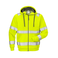 Vêtements de travail de construction unisexes en polyester haute visibilité, coupe-vent, personnalisés en gros, sweats à capuche et vestes réfléchissantes de sécurité pour moto