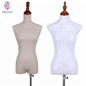 프랑스 세련된 패브릭 덮여 드레스 양식 마네킹 판매 - Product Image 1