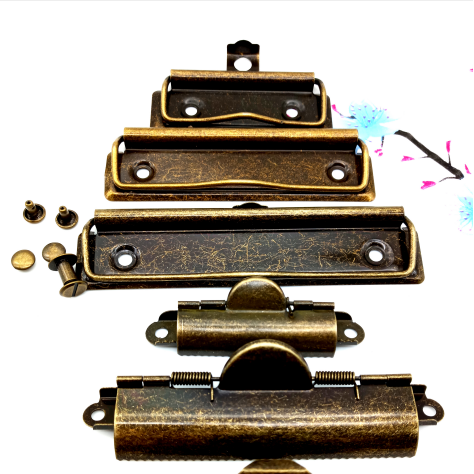 Офисные принадлежности, металлический зажим для щипцов с никелевым золотым и черным покрытием