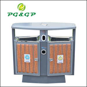 Gỗ Sơn Thép Hai Bên Tái Chế Rác Thùng Rác - Product Image 4