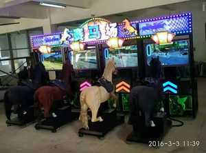 Hotselling Gogo Jockey <span class=keywords><strong>4P</strong></span> vui thể thao trong nhà đồng tiền hoạt động Arcade thể thao trò chơi đua xe máy để bán - Product Image 5