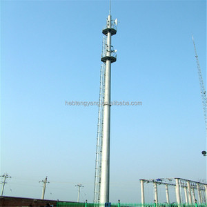 Antena de estación base WiFi para exteriores, postes de teléfono inalámbricos 4G, <span class=keywords><strong>Torre</strong></span> monopolar de acero, fabricante de <span class=keywords><strong>Torre</strong></span> de Telecomunicaciones - Product Image 2