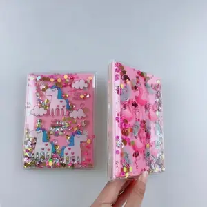 Kawaii 3d pvc غطاء A5 A6 مفكرة يونيكورن صورة نمط مذكرات للمدرسة