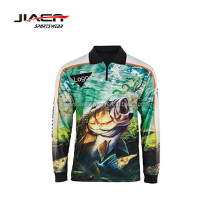 Chemise de pêche personnalisée légère et respirante, <span class=keywords><strong>vêtements</strong></span> de pêche sublimés avec <span class=keywords><strong>protection</strong></span> <span class=keywords><strong>UV</strong></span> - Product Image 1