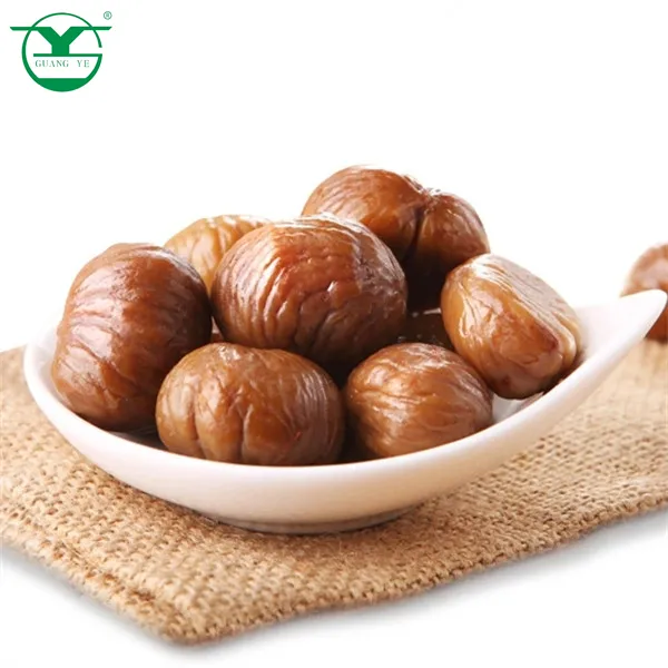 Chinese Snacks food Yanshan Mountain roasted peeled sweet chestnut for sale with competitive price