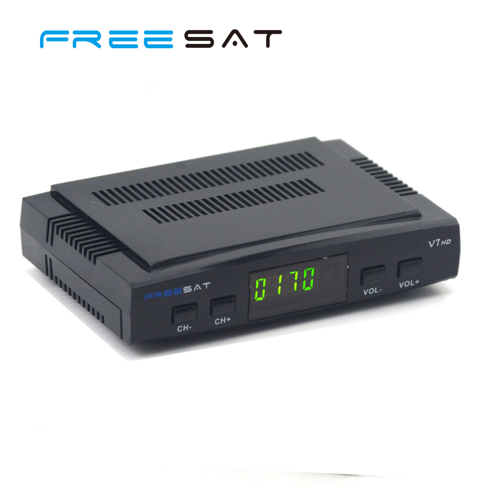 V7 HD dvb-s2 mpeg4 hd receptor de tv por satélite receptor Freesat hd dvb s2 soporte biss clave powervu
