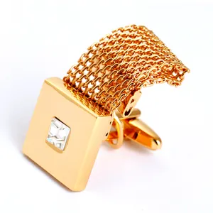 High Quality Gold Chain Cufflinks for Mens