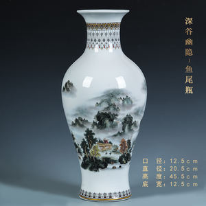 गर्म बेच चीन हाथ चित्रित डिजाइन के बहुत सारे के साथ सिरेमिक चीनी मिट्टी के बरतन vases शादी के लिए - Product Image 3