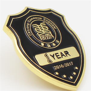 Thiết Kế Miễn Phí Số Lượng Lớn Lá Chắn Hat Kim Loại Huy Hiệu Pin - Product Image 2