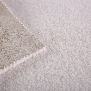 En gros 100% d'impression de Polyester collé fourrure daim feuille <span class=keywords><strong>tissu</strong></span> mètre prix - Product Image 6