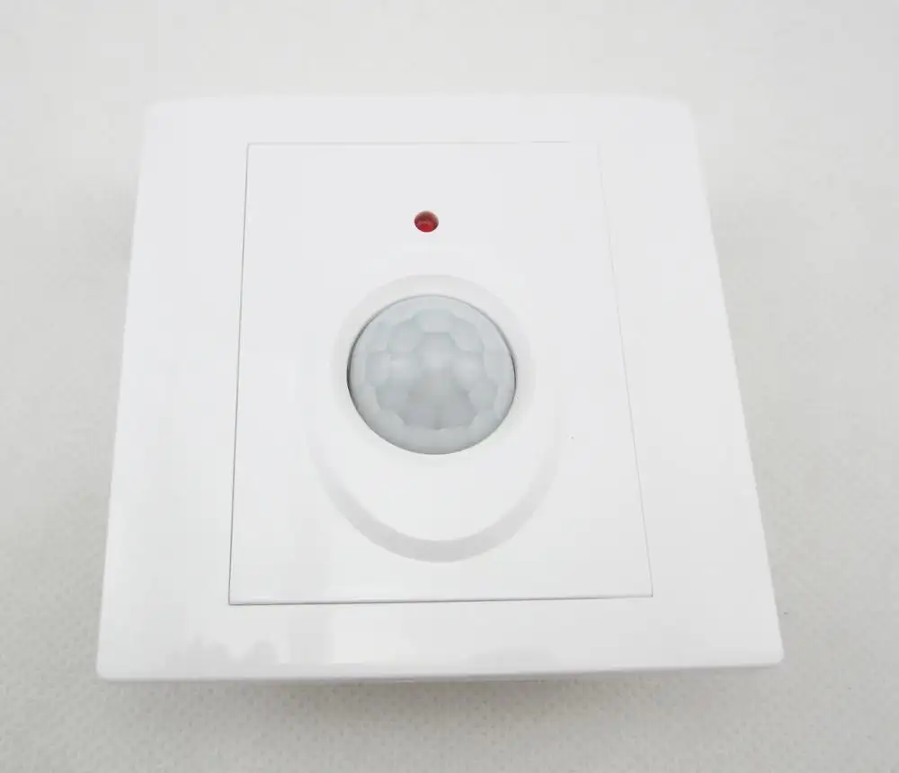 Montaje en pared PIR detector de presencia de ocupación sensor de detección de interruptor de luz interruptor sensor de