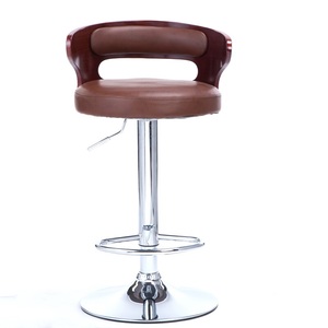 Chaises pivotantes ergonomique en Faux <span class=keywords><strong>cuir</strong></span> pour enfants, <span class=keywords><strong>tabouret</strong></span> de <span class=keywords><strong>Bar</strong></span> en bois, noyer, hauteur réglable - Product Image 6