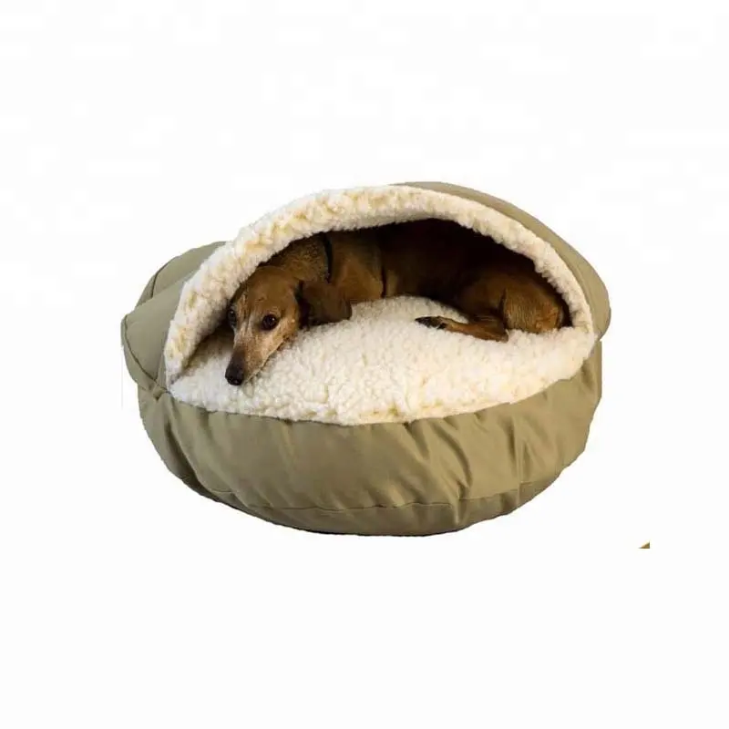 Groothandel Wasbare Kalmerende Luxe Draagbare Verwarmde Comfortabele Cave Kat Hond Bed