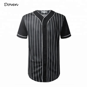 Antibacterial anti-UV breathable ピンストライプブランク baseball jerseys - Product Image 2