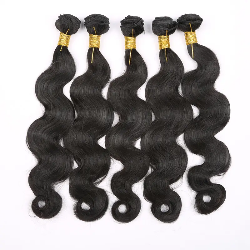 Factory Wholesale Virgin 100% Human Hair Extension Products Natural Color Remy Brazilian Hair Weave Bundle