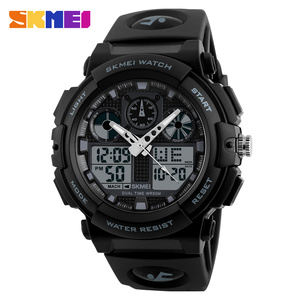 Nuovo <span class=keywords><strong>Orologio</strong></span> Sportivo di Lusso SKMEI 1270, <span class=keywords><strong>Orologio</strong></span> al Quarzo <span class=keywords><strong>da</strong></span> <span class=keywords><strong>Uomo</strong></span> Impermeabile con Doppio Fuso Orario, Analogico <span class=keywords><strong>Digitale</strong></span> LED, <span class=keywords><strong>Orologio</strong></span> <span class=keywords><strong>da</strong></span> <span class=keywords><strong>Polso</strong></span> Casual - Product Image 2