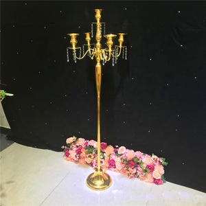 Da sposa Minimalista Vintage Cinque Oro di <span class=keywords><strong>Cristallo</strong></span> Acrilico Candelabri <span class=keywords><strong>Centrotavola</strong></span> Per La Tabella decorazione del partito - Product Image 4